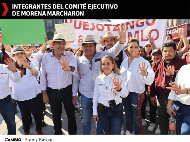 AMLO encabeza mega marcha de la 4T y se acompaña de corcholatas