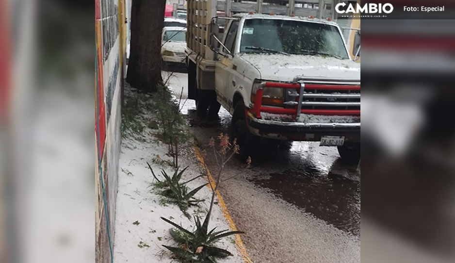 Wow No es Alaska es El Seco así luce la primera granizada FOTOS