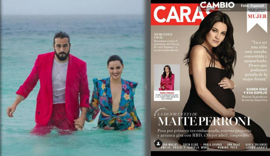 Luce hermosa Maite Perroni posa embarazada y revela el sexo de su bebé FOTOS