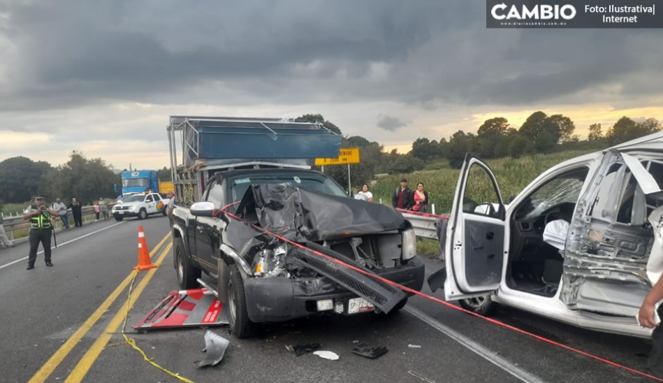 Choque Frontal Deja Tres Muertos En La Amozoc Perote