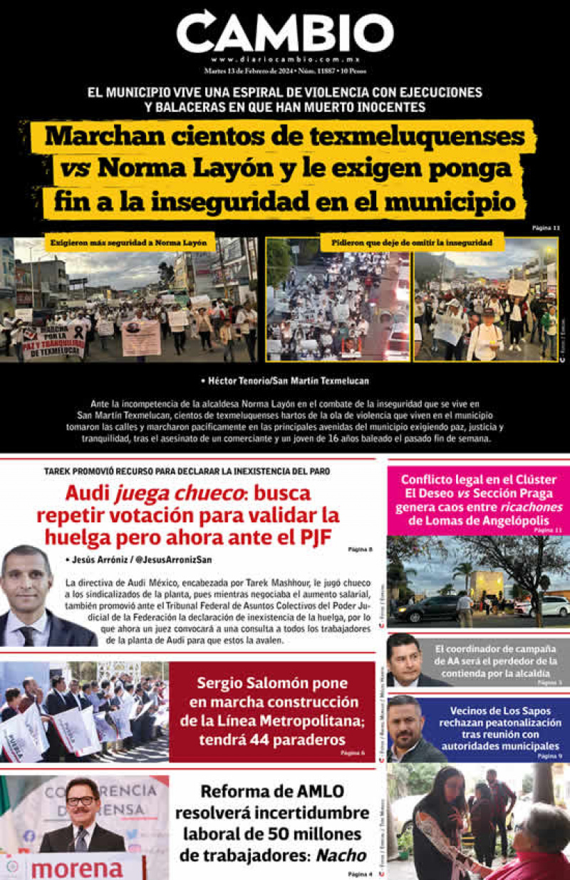 Marchan cientos de texmeluquenses vs Norma Layón y le exigen ponga fin