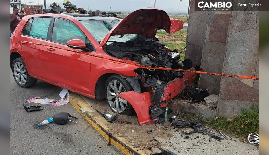 Choque Frontal En Acajete Deja Un Muerto Y Una Mujer Lesionada Imagen