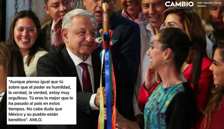 Se me llenaron los ojos de lágrimas Sheinbaum tras emotivo mensaje de AMLO